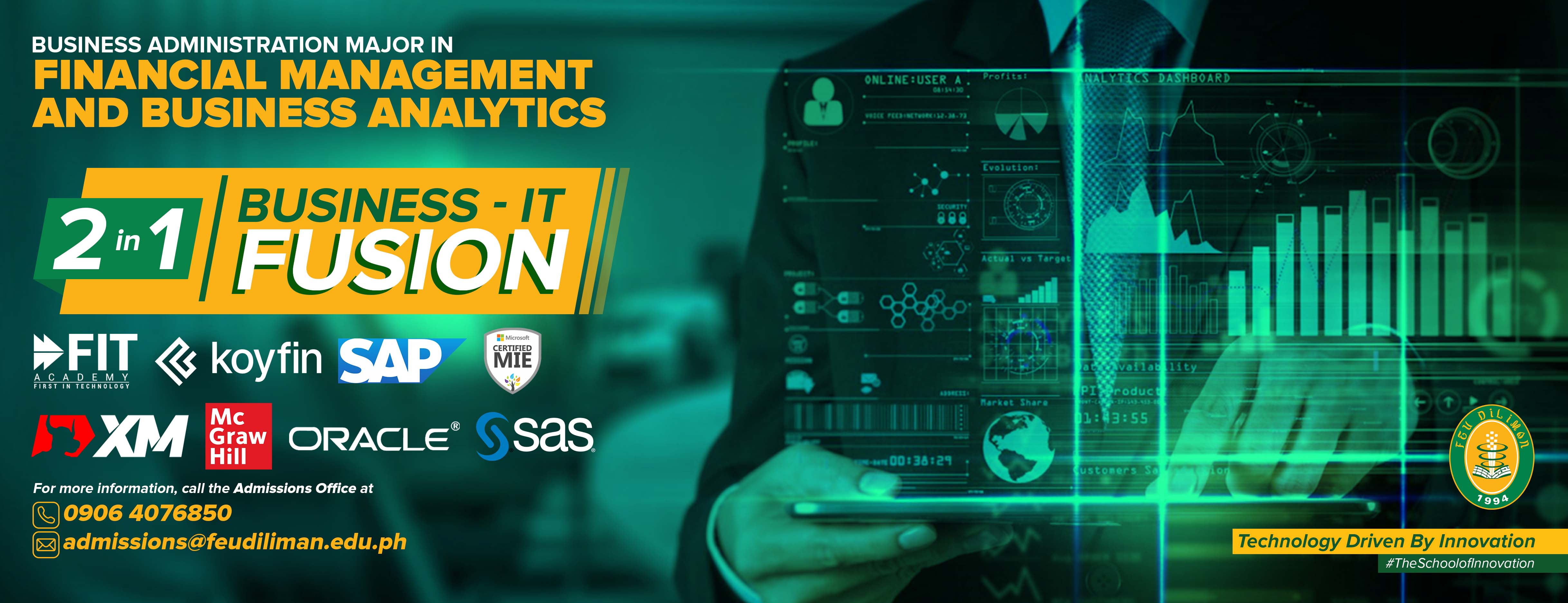 Bachelor of Science in Business Administration major in Financial Management and Business Analytics